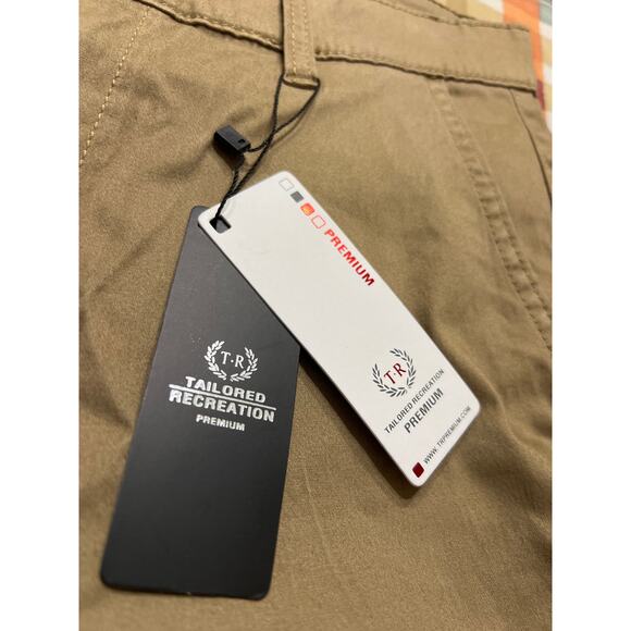 TR Tailored Recreation Premium Men's Khaki Pants Size 32W 32L 32x32 New - Picture 6 of 7